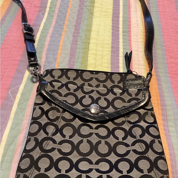 Coach Signature Crossbody Purse - Picture 1 of 5